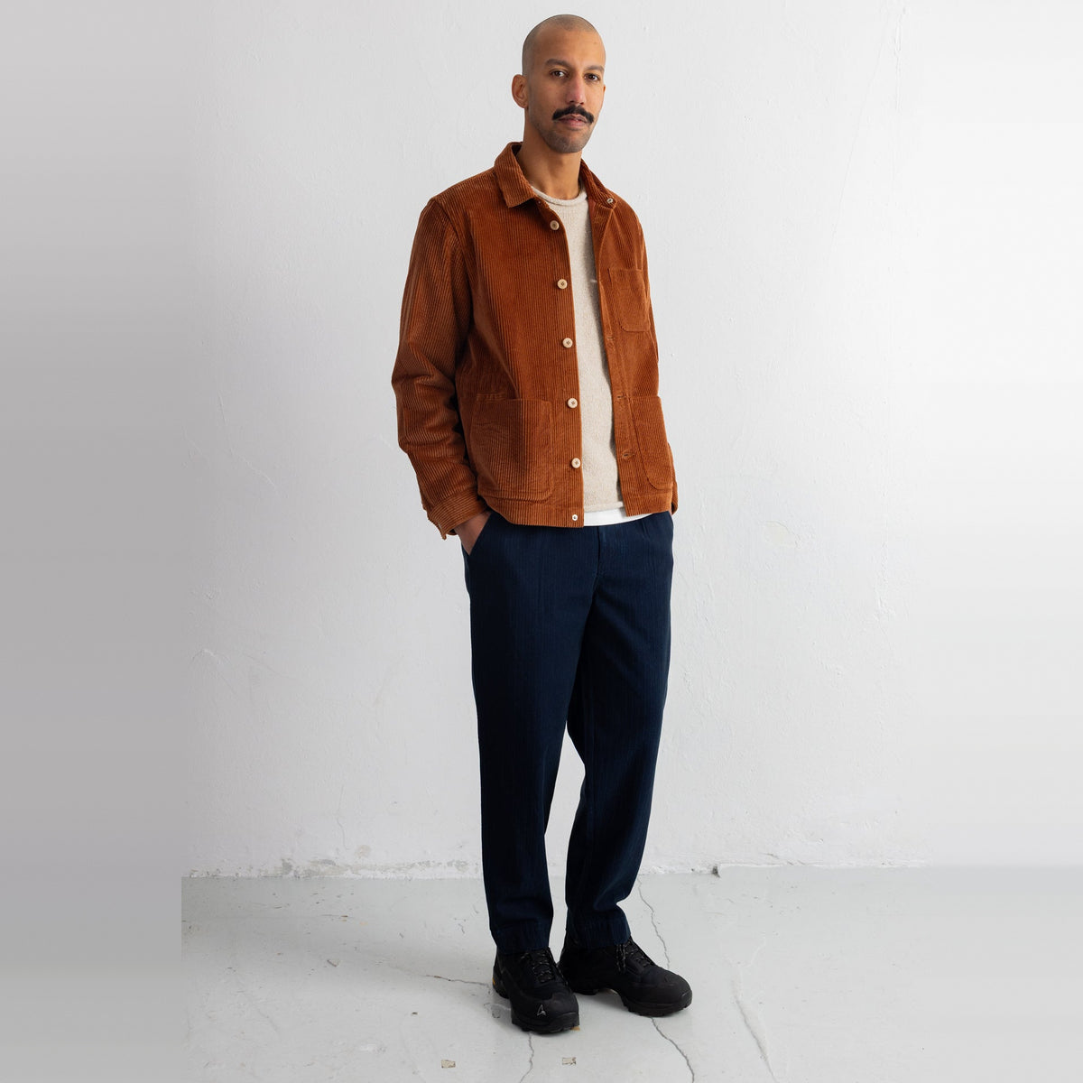Signal Pant Deep Indigo Herringbone