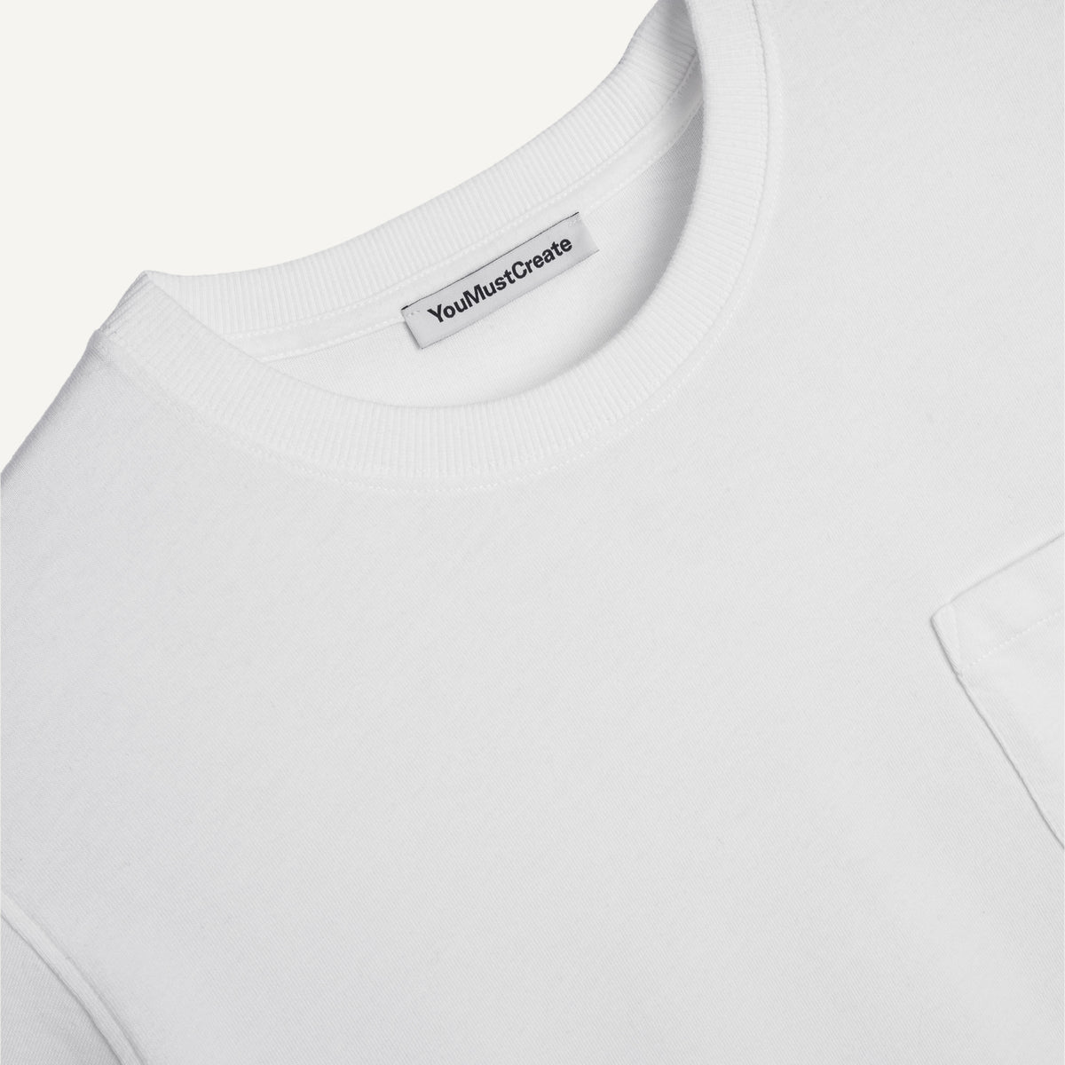 YMC Wild Ones T-Shirt in White - detail
