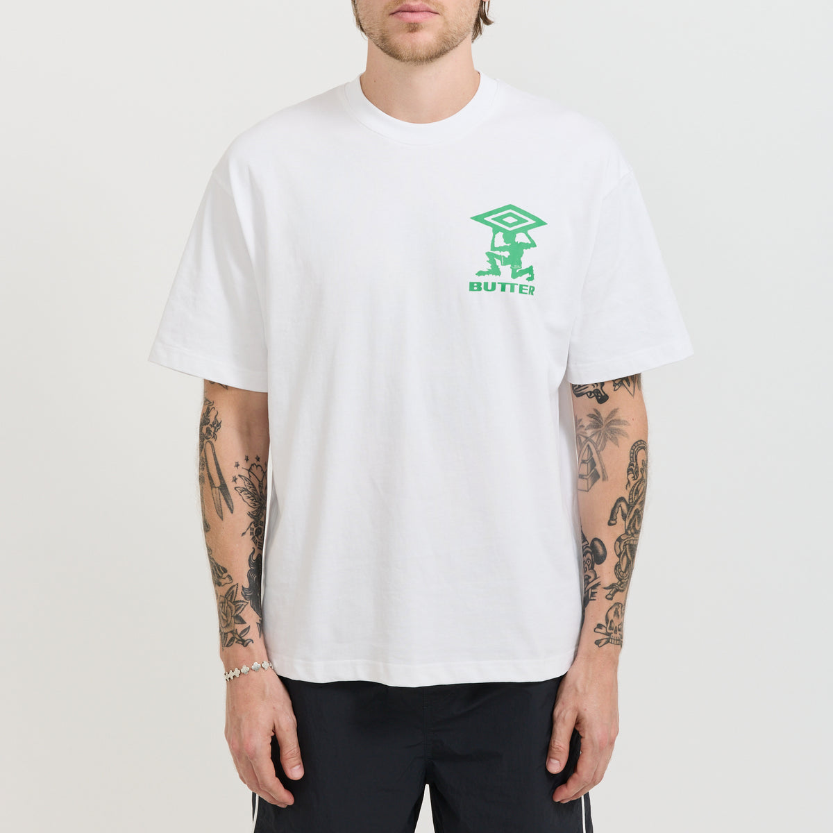 Butter Goods x Umbro Terrain Tee White