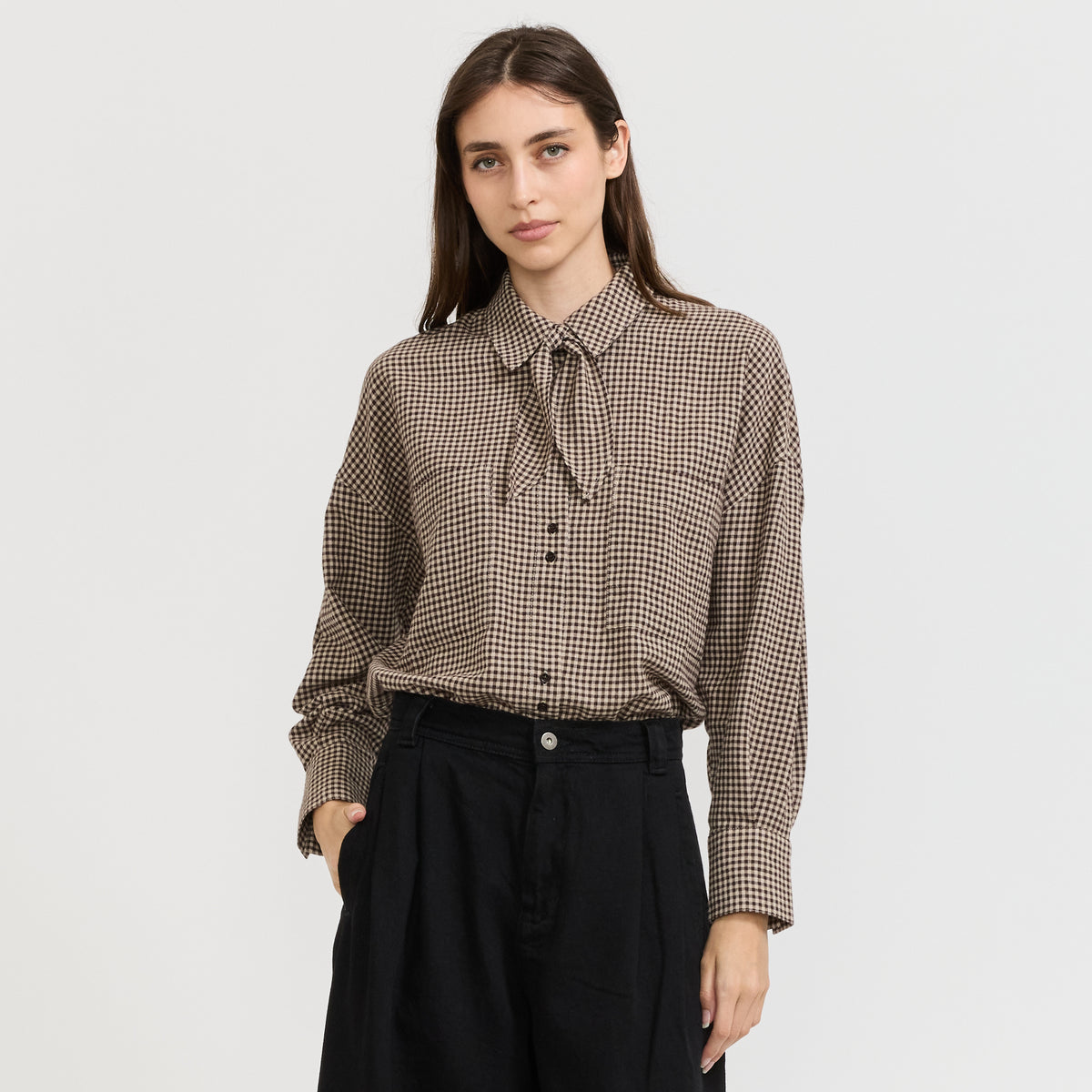 Sessun | Cecily Shirt Ebonysand | Maplestore