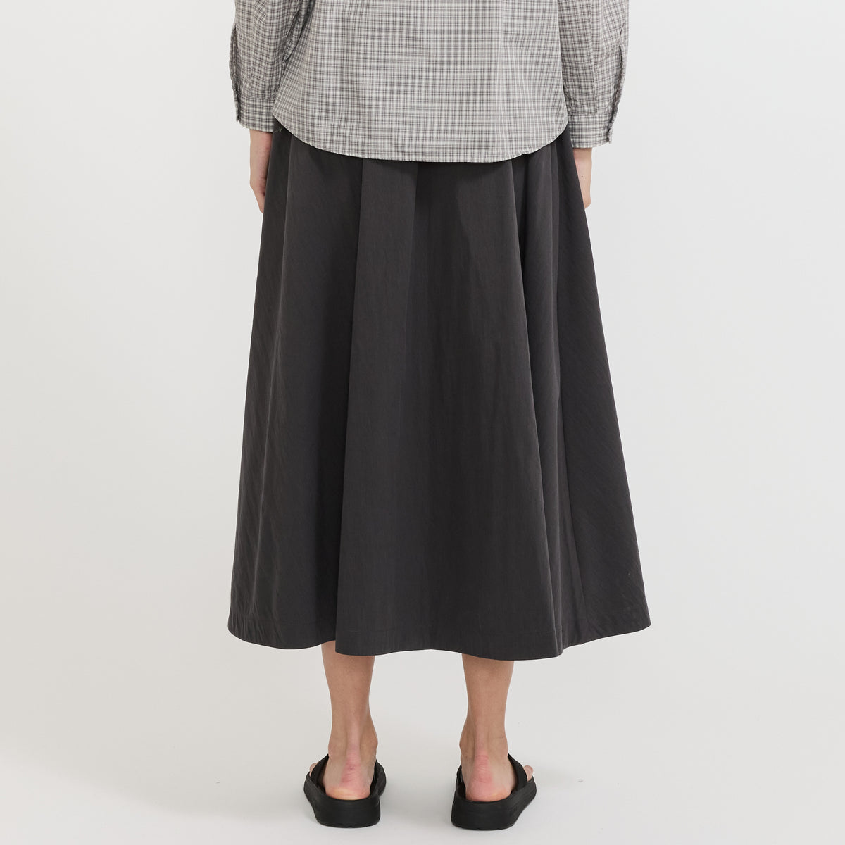 Danton | Easy Skirt Cotton/Nylon Twill Charcoal | Maplestore