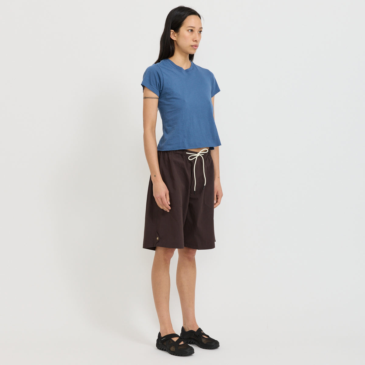 Raw Edge Baby T-Shirt Deep Blue