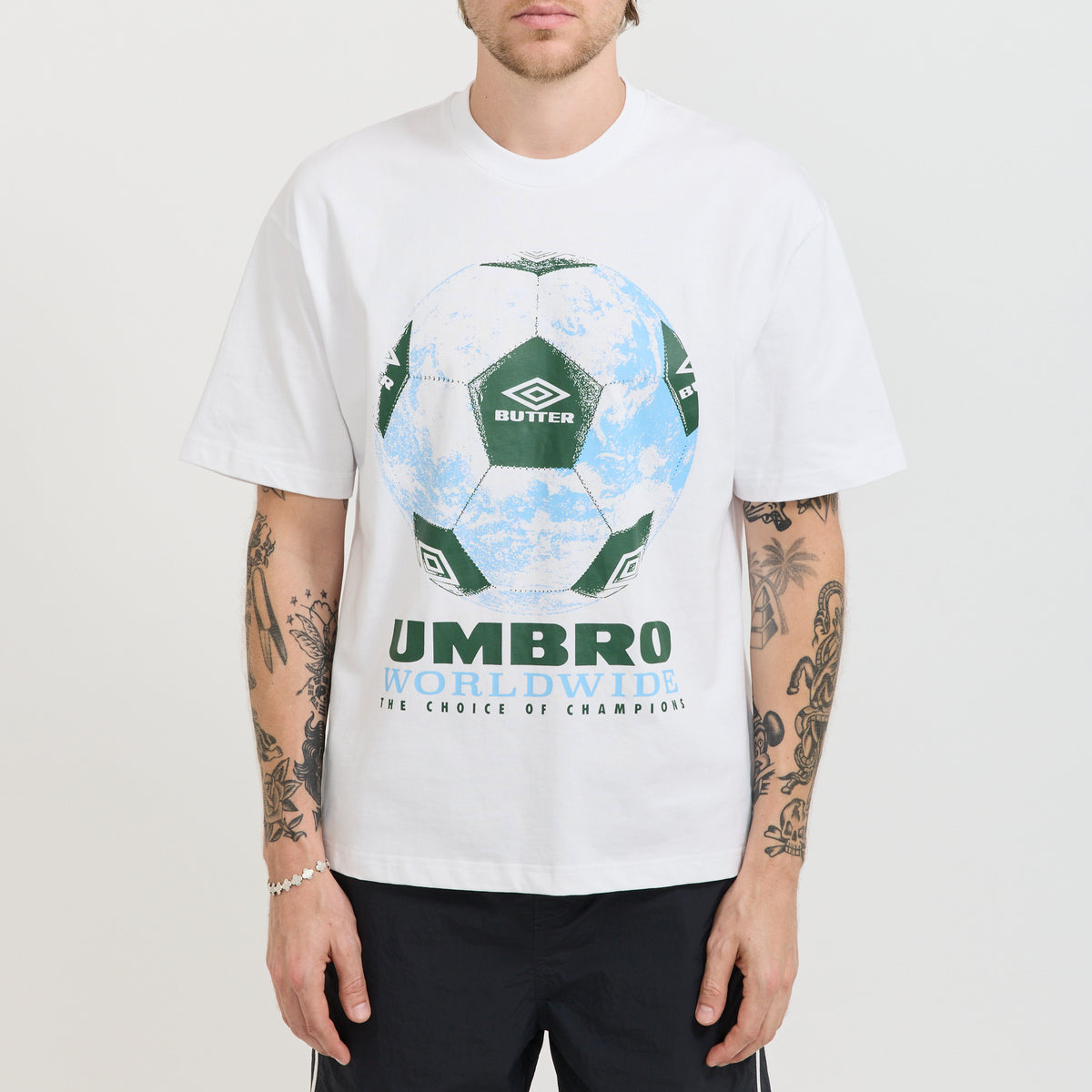 Butter Goods x Umbro World Game Tee White