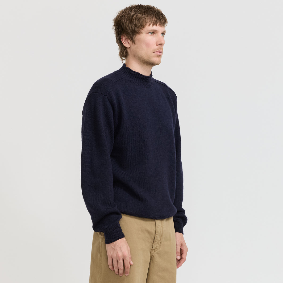 Norse Projects Sagvatnet Wool Roll Neck Sweater Dark Navy - image 3