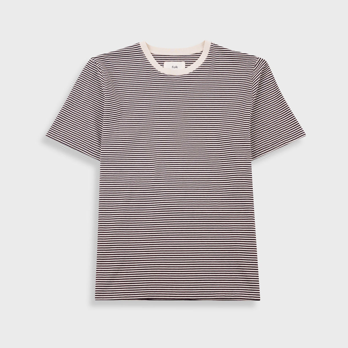 1X1 Stripe T-Shirt Espresso / Stone