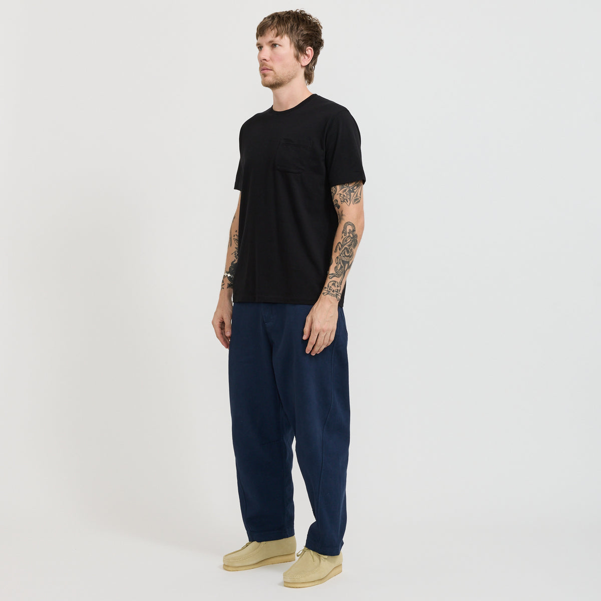YMC Wild Ones T-Shirt in Black - model 3