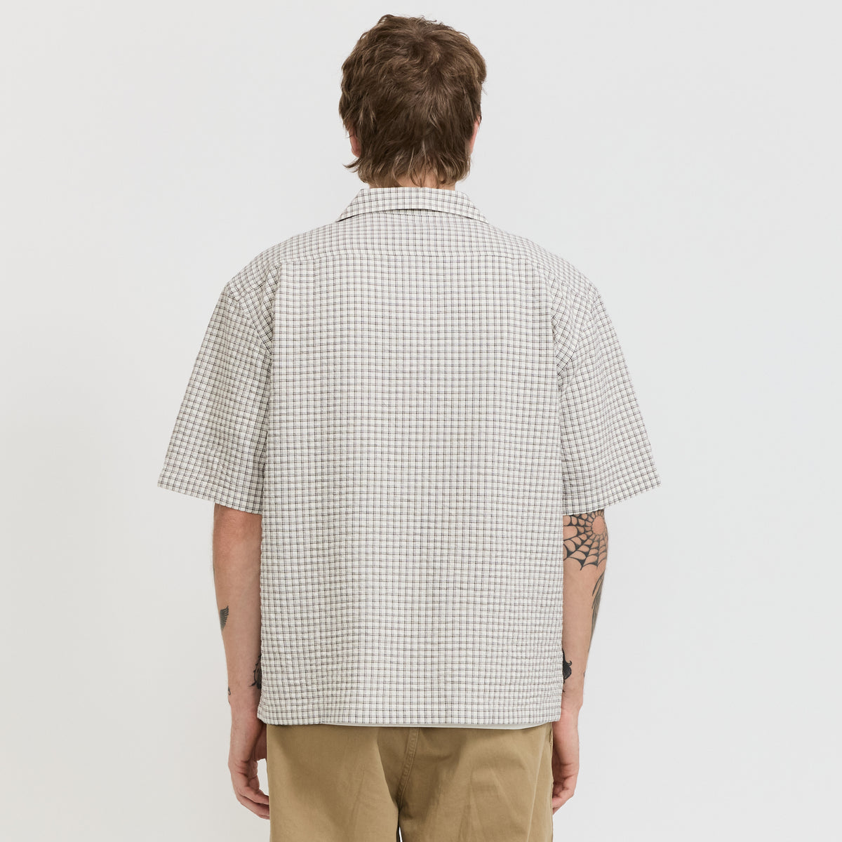 Norse Projects Mols Check SS Camp Shirt Ecru - image 4