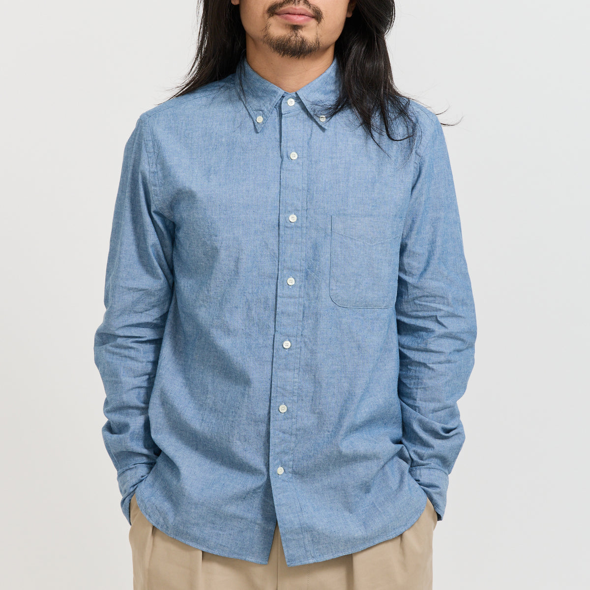 Beams Plus | BD Chambray Shirt Chambray | Maplestore