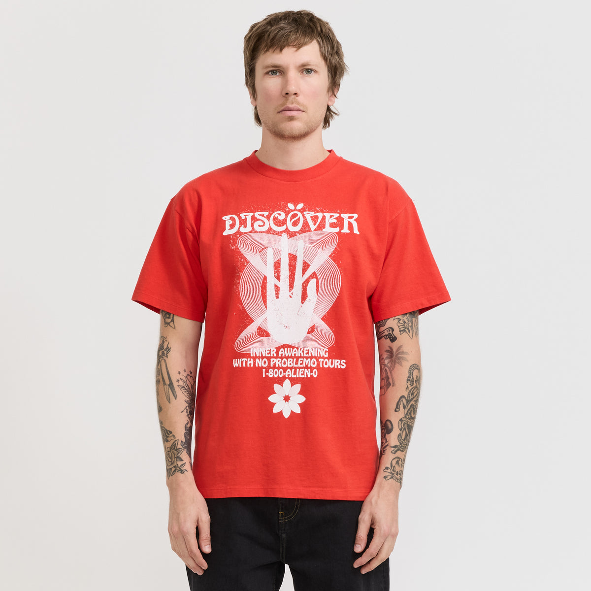 No Problemo Discovery SS Tee Red 1