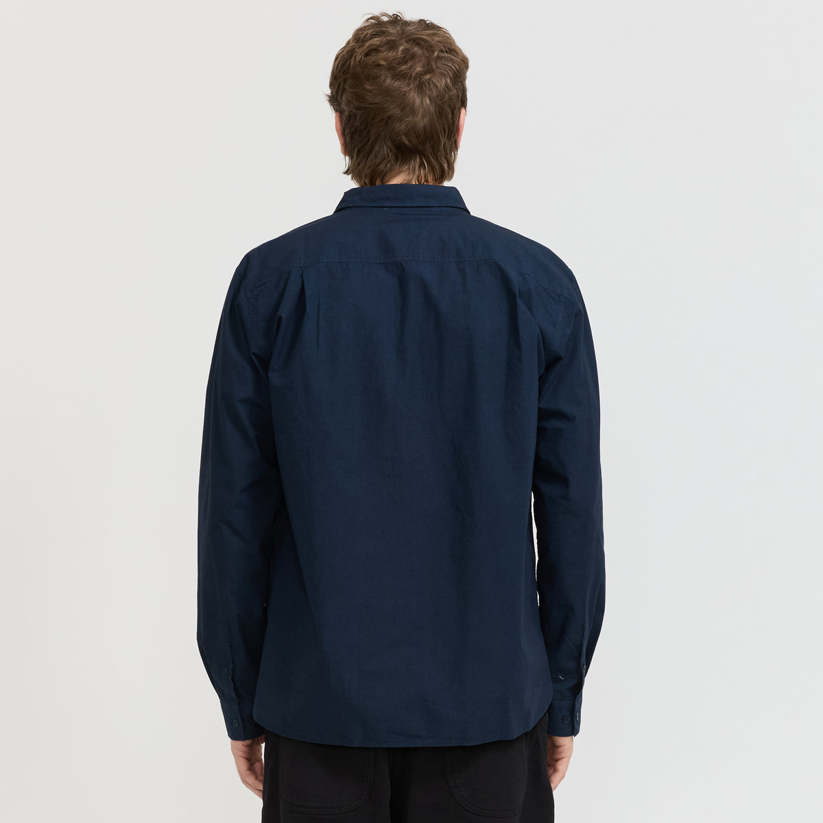 YMC Curtis Shirt in Navy - model retry5 5