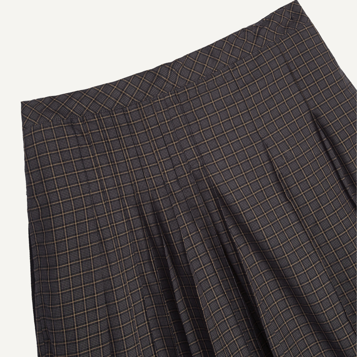 YMC Rosetta Skirt in Grey Multi - detail
