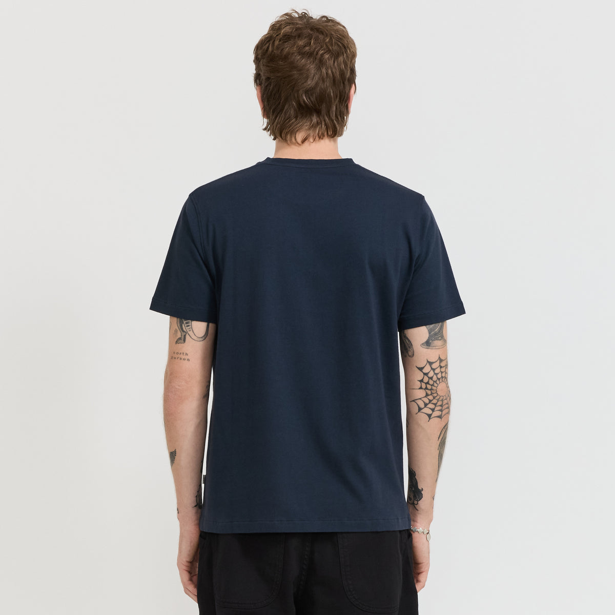 YMC Wild Ones T-Shirt in Navy - model 5
