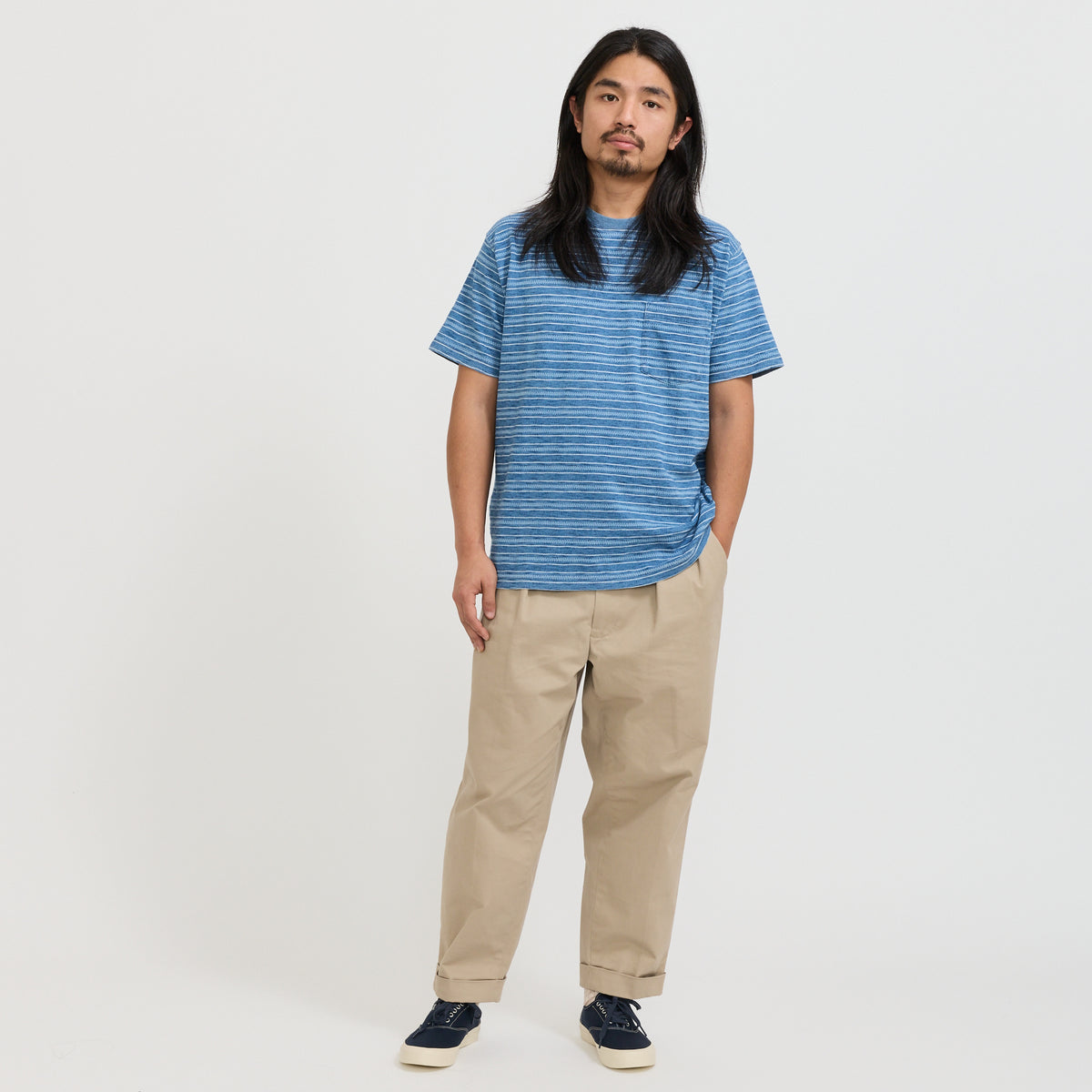 Beams Plus | 2 Pleats Twill Pant Khaki | Maplestore