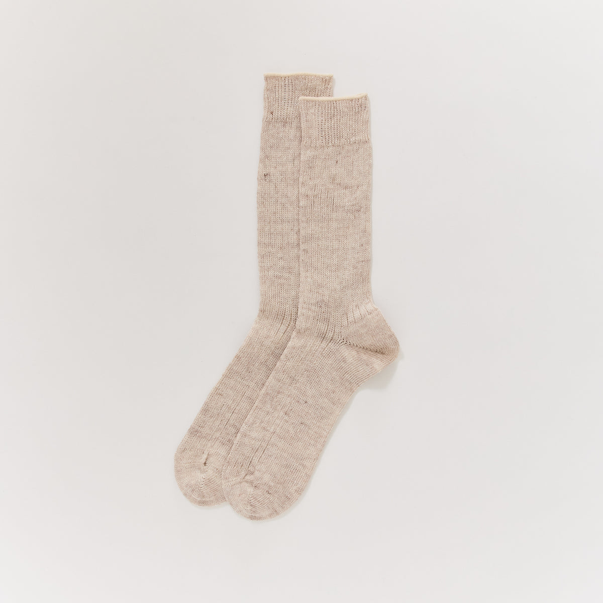 Beams Plus | New Linen Socks Beige | Maplestore