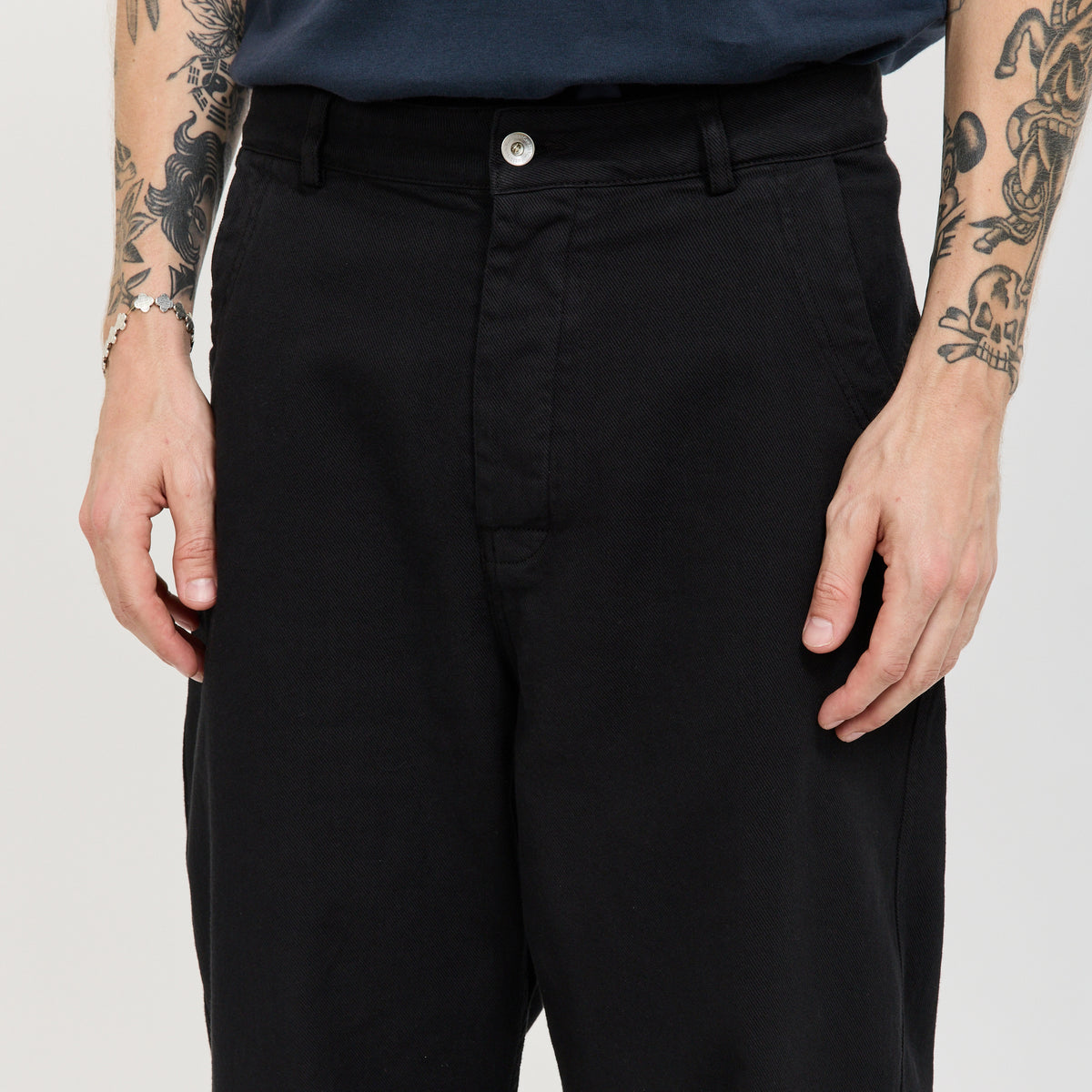 YMC Twisted Seam Trouser in Black - model retry 6