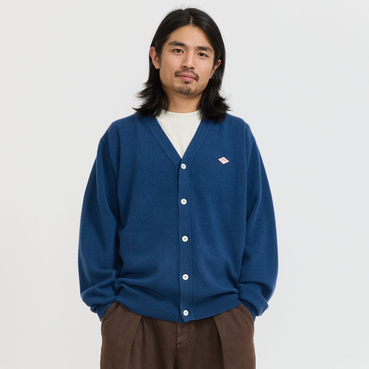 Danton | V Neck Cardigan Dark Blue | Maplestore