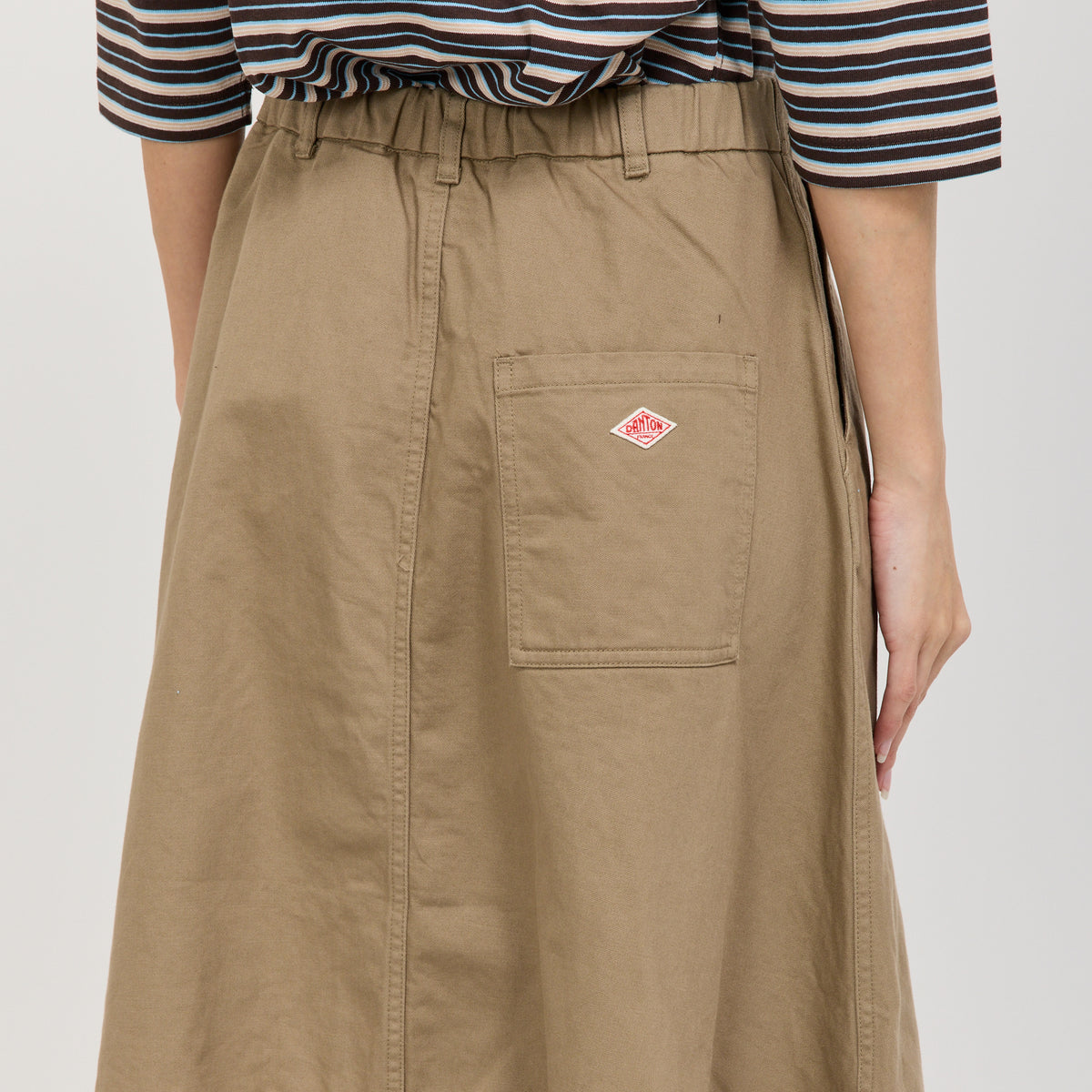 Danton | Cocoon Skirt Sateen Beige | Maplestore