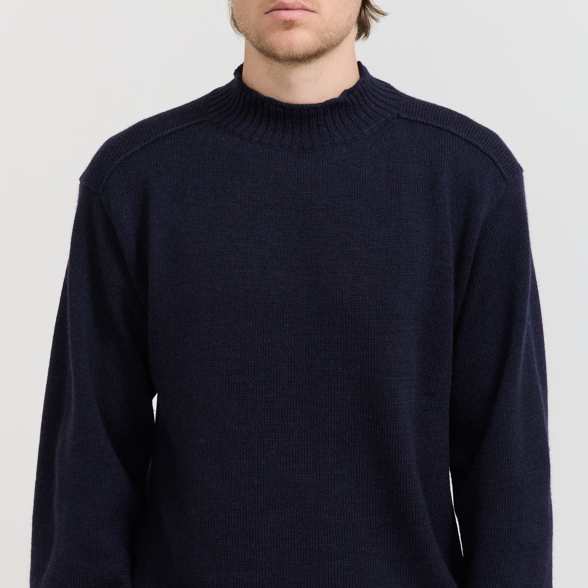 Norse Projects Sagvatnet Wool Roll Neck Sweater Dark Navy - image 5