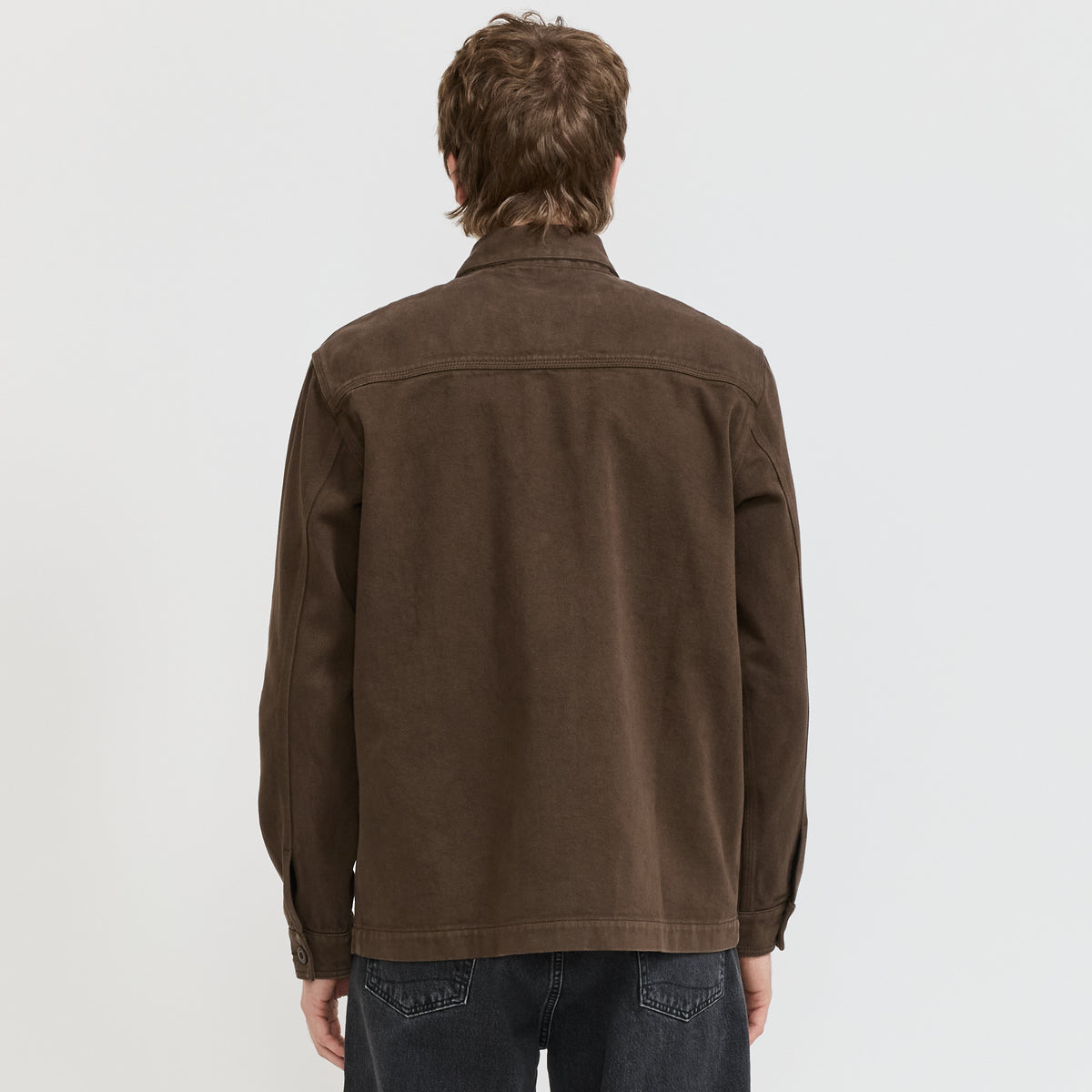 Foret Berry Denim Overshirt Brown Denim - image 4