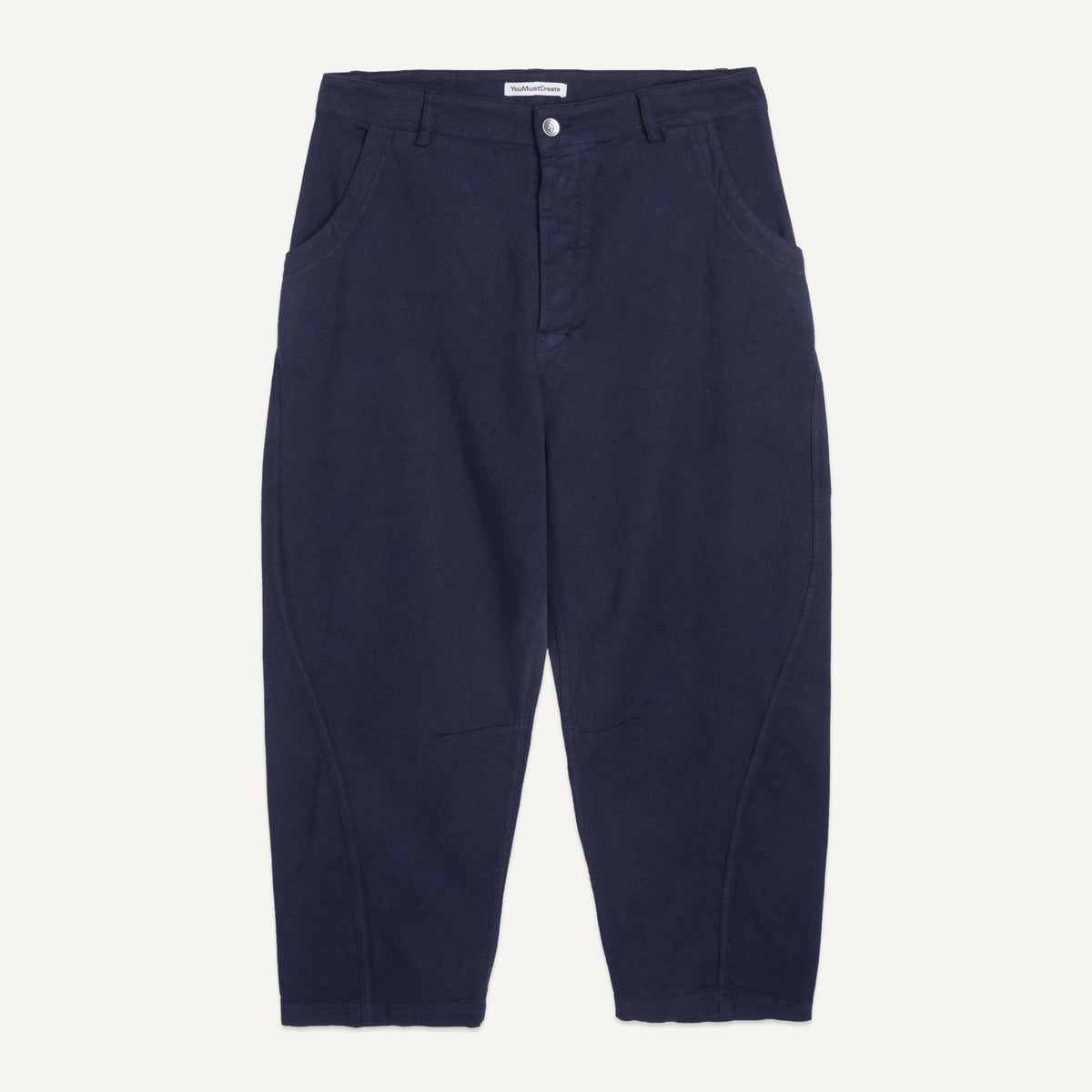 YMC Twisted Seam Trouser in Navy - front