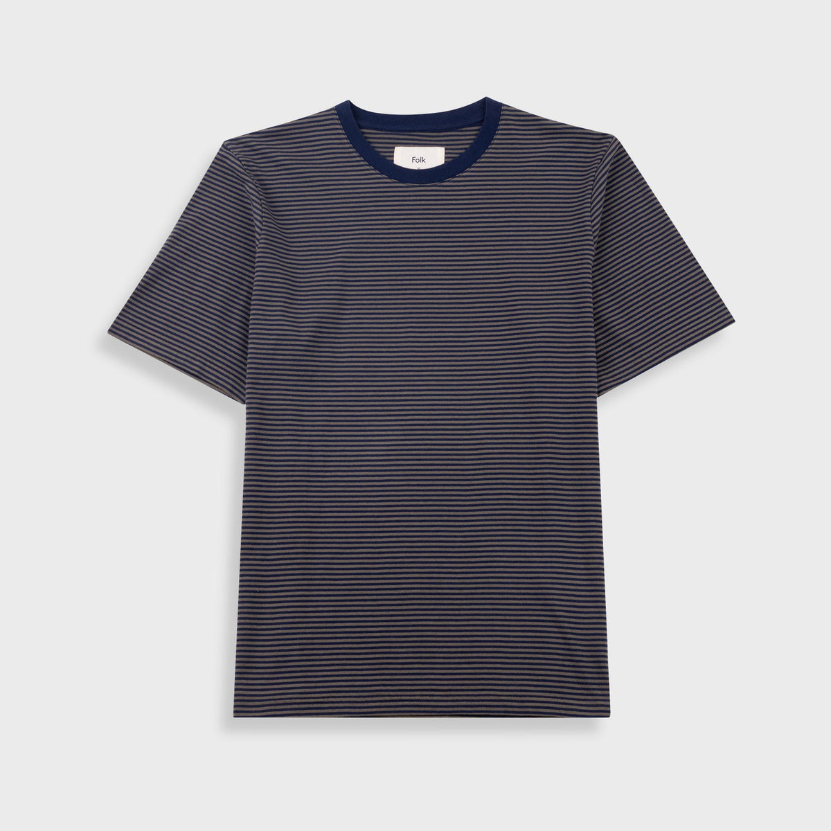 1X1 Stripe T-Shirt Navy / Olive