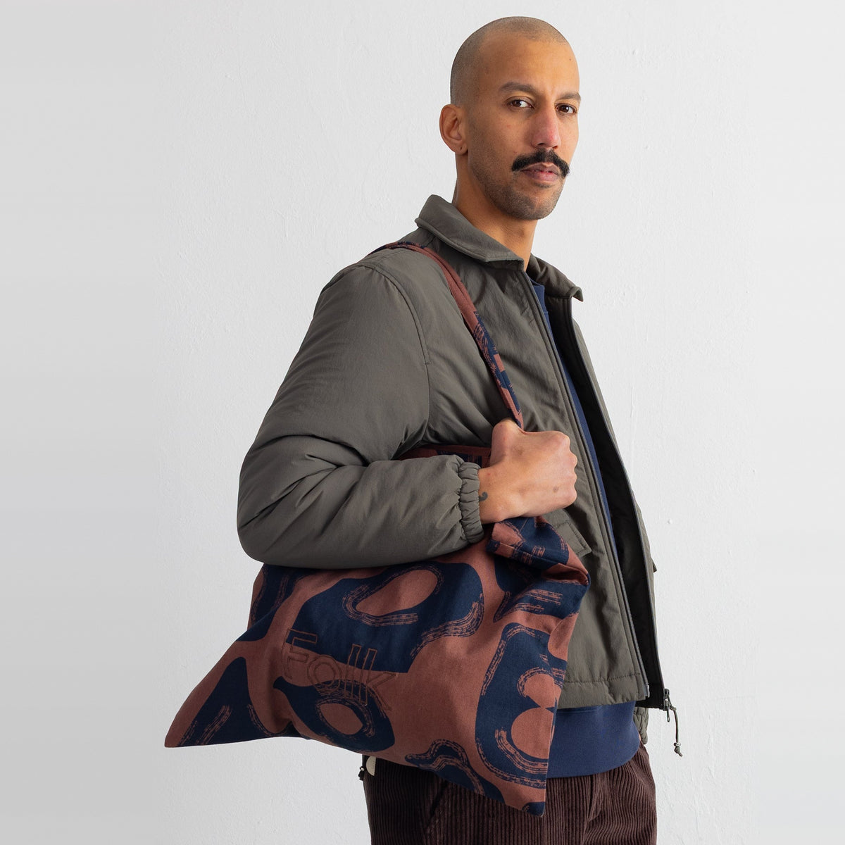 Tote Bag Espresso / Navy