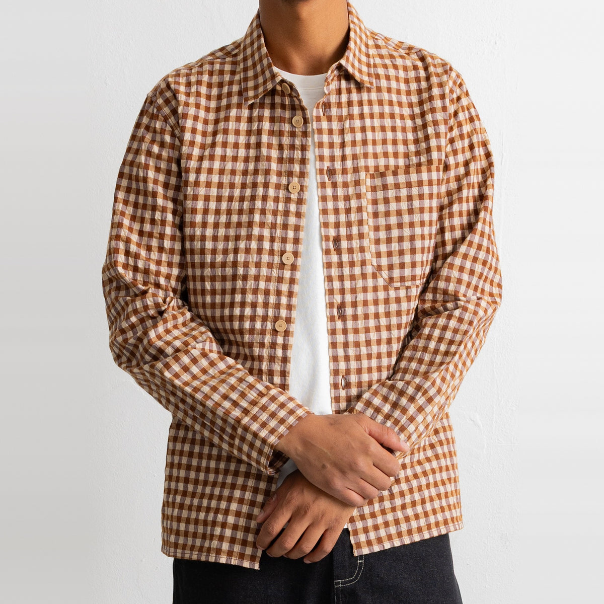 Easy Fit Shirt Clay Gingham