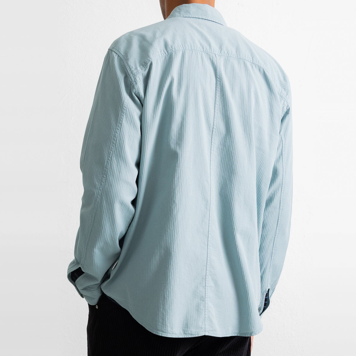 Herringbone Curve Shirt Green Oxide