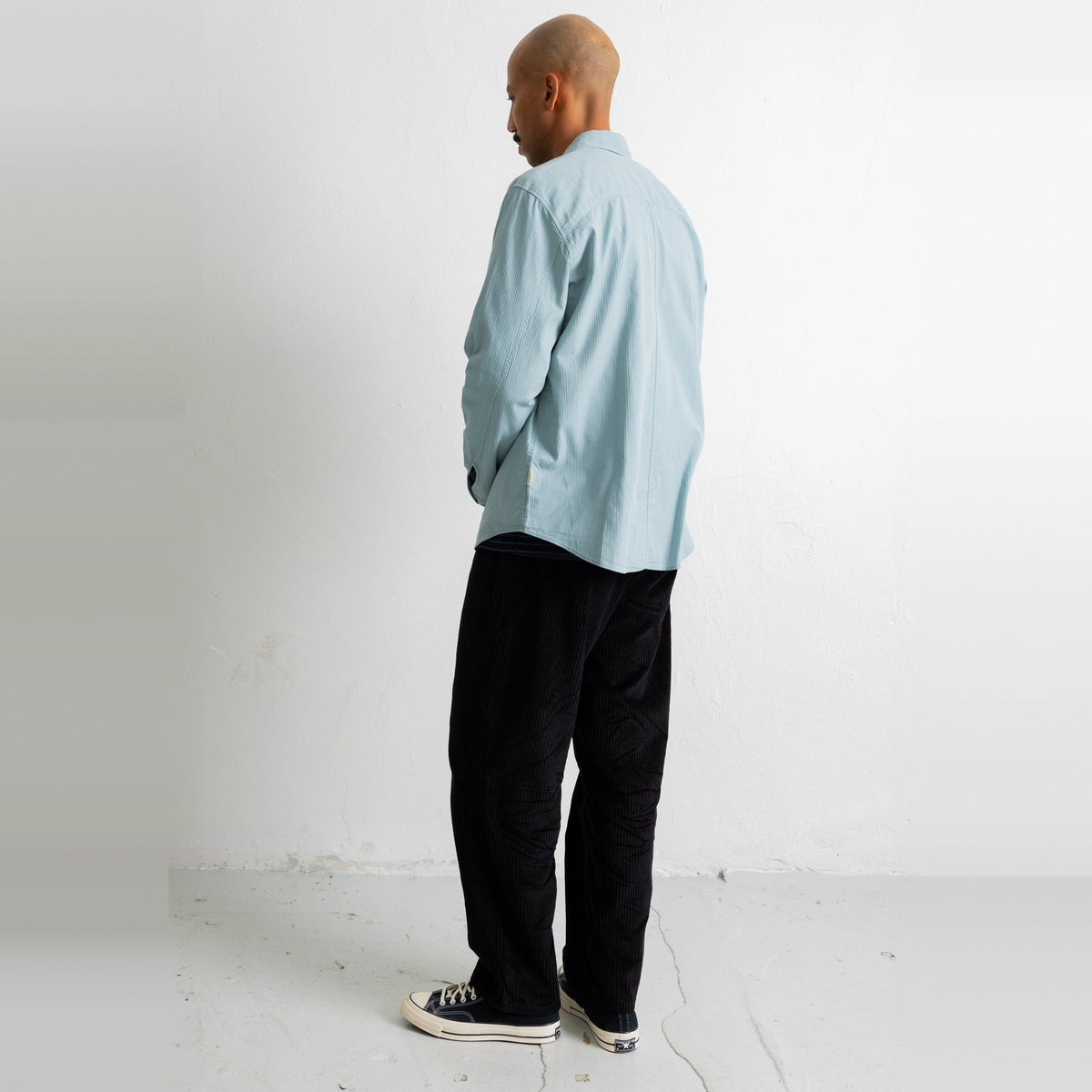 Herringbone Curve Shirt Green Oxide