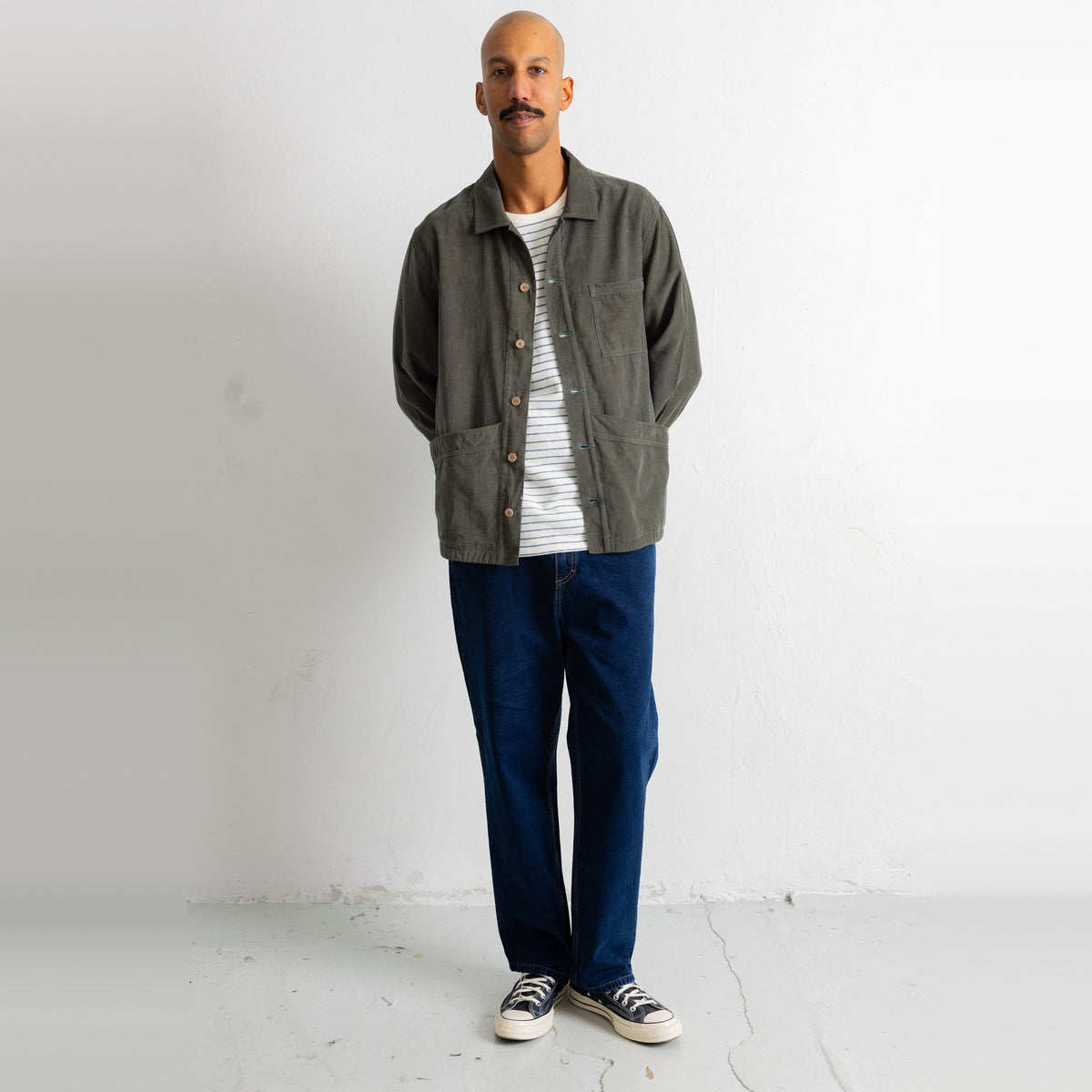 Meyer Shirt Jacket Dark Sage