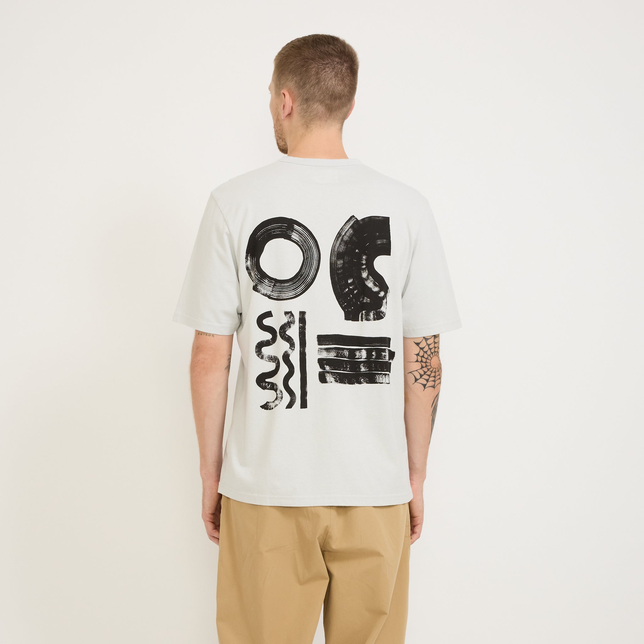 Folk | Relaxed Tee Ice Blue Icon Print KG | Maplestore