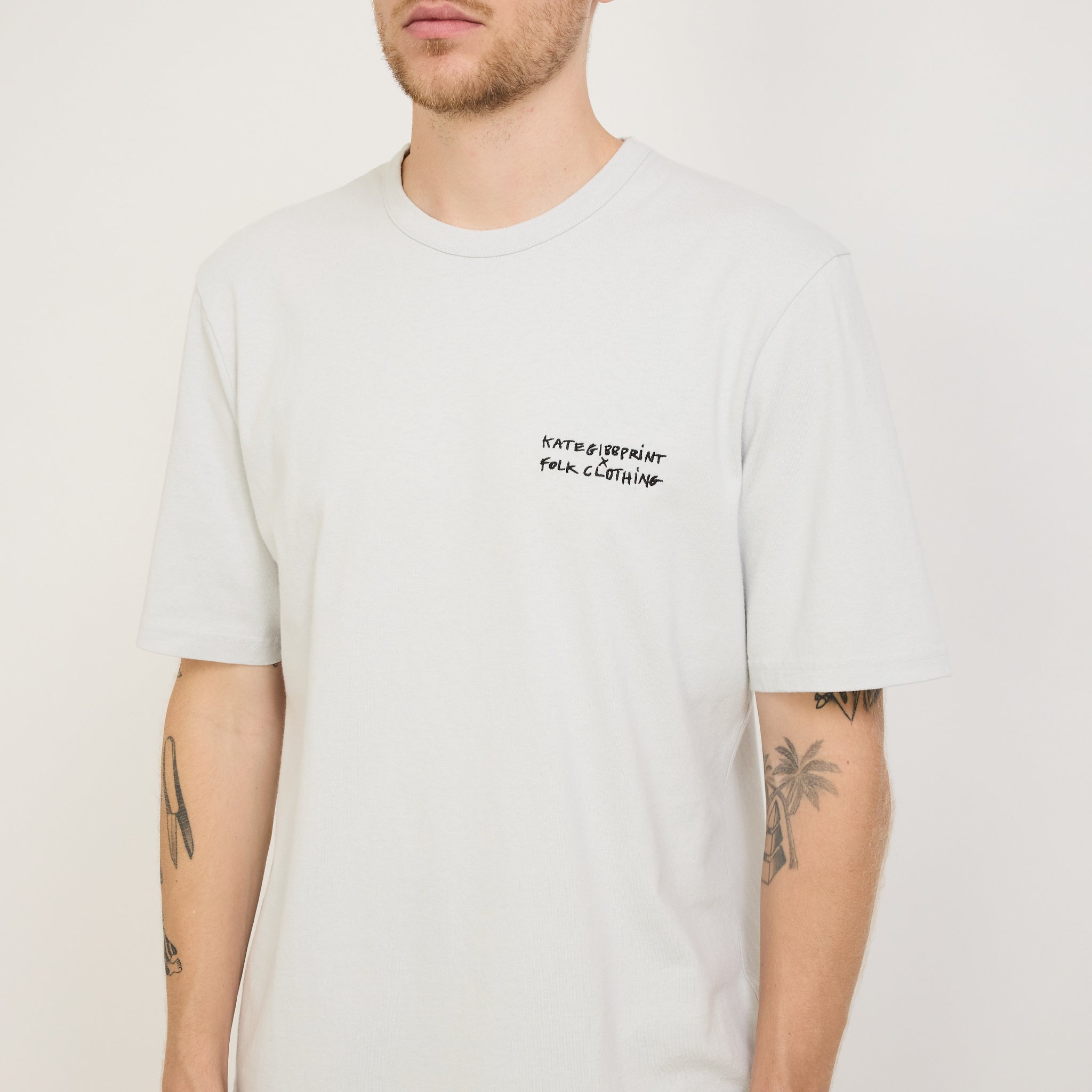 Folk | Relaxed Tee Ice Blue Icon Print KG | Maplestore