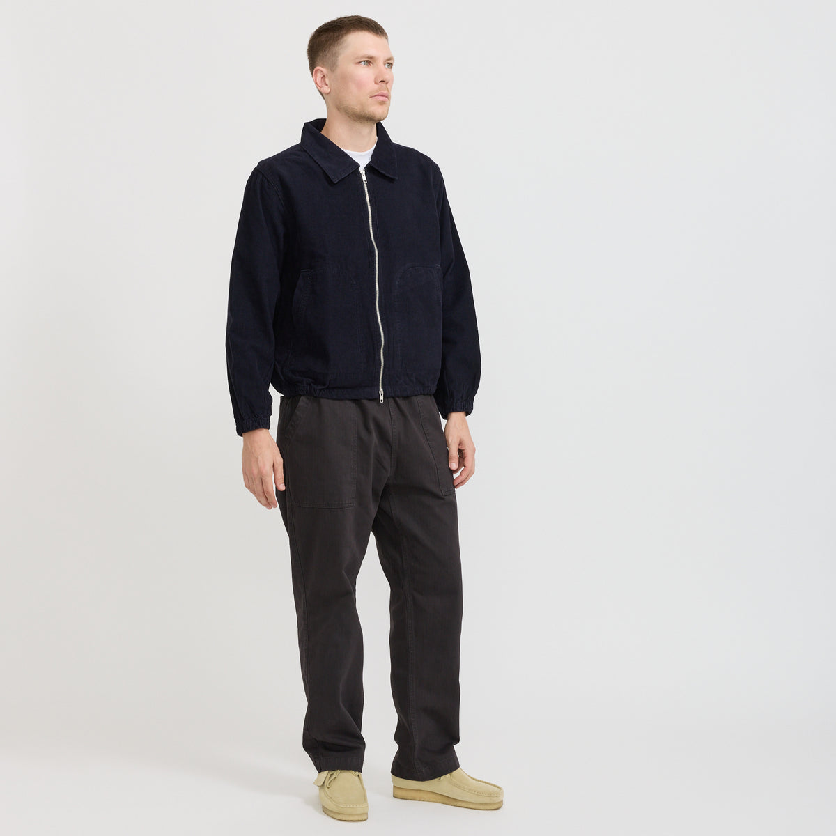 Service Works | Fine Cord Work Jacket Navy | Maplestore