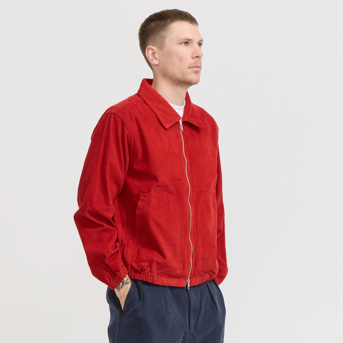 Service Works | Fine Cord Work Jacket Red | Maplestore