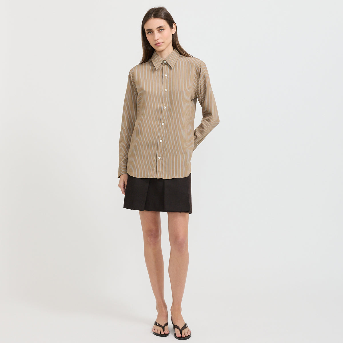 A.P.C. | Kayla Shirt Chestnut Glazed | Maplestore