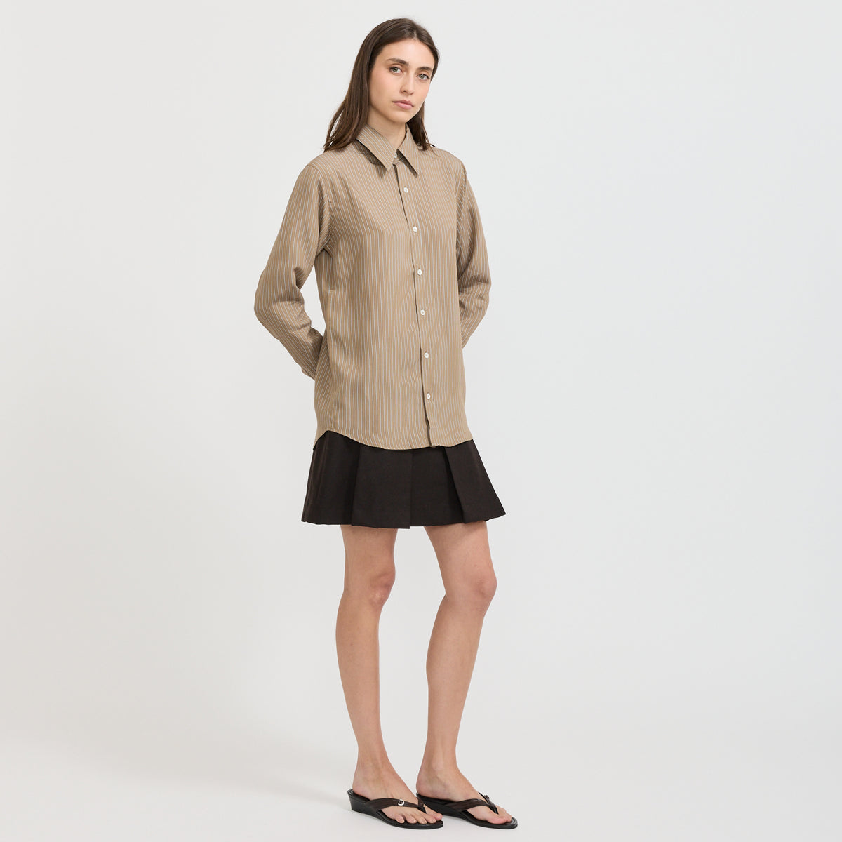 A.P.C. | Kayla Shirt Chestnut Glazed | Maplestore