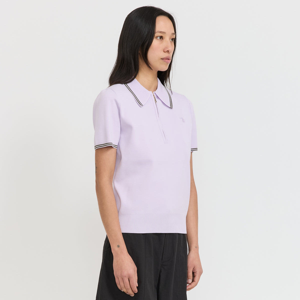 Karen Walker | Runaway Knit Polo Lilac | Maplestore