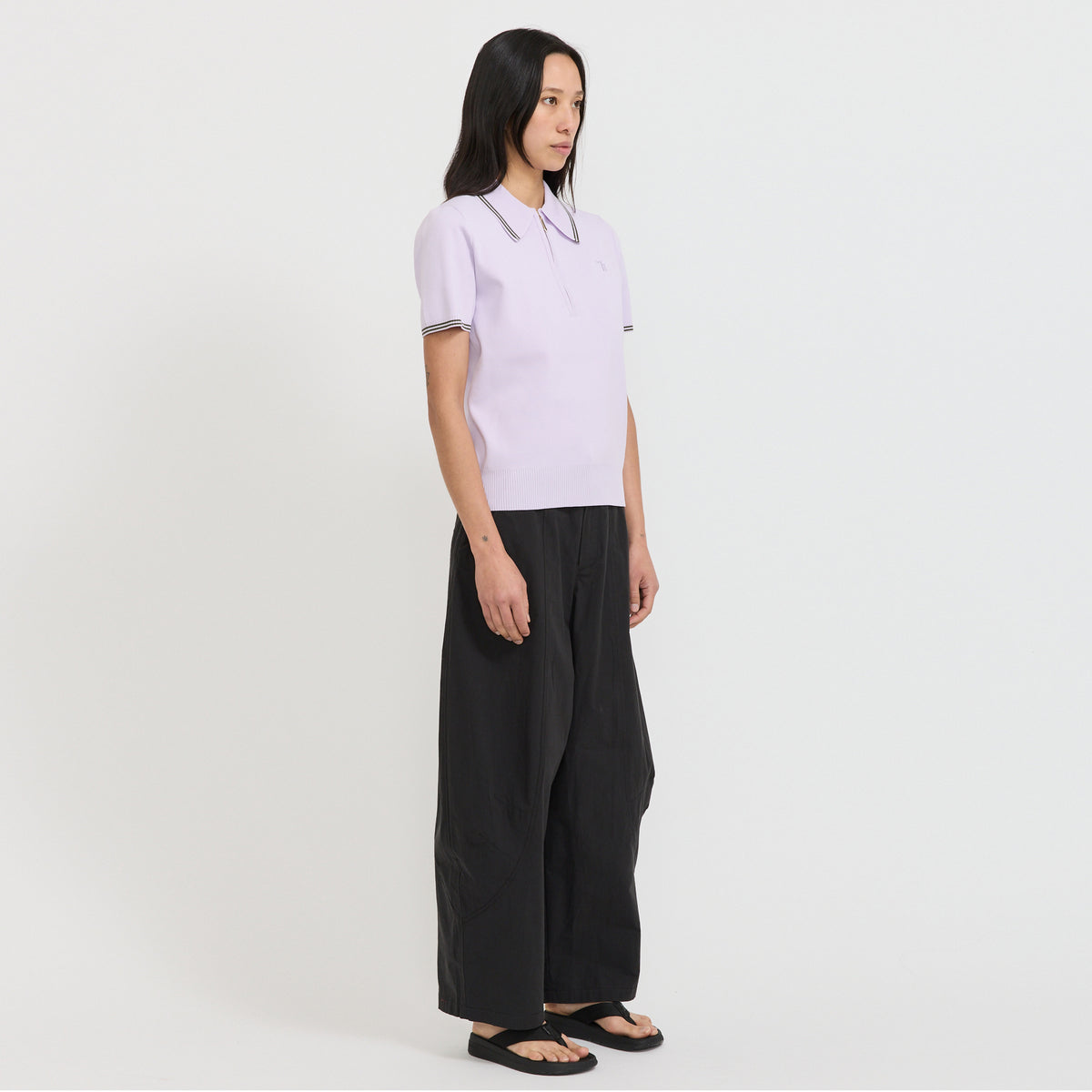 Karen Walker | Runaway Knit Polo Lilac | Maplestore