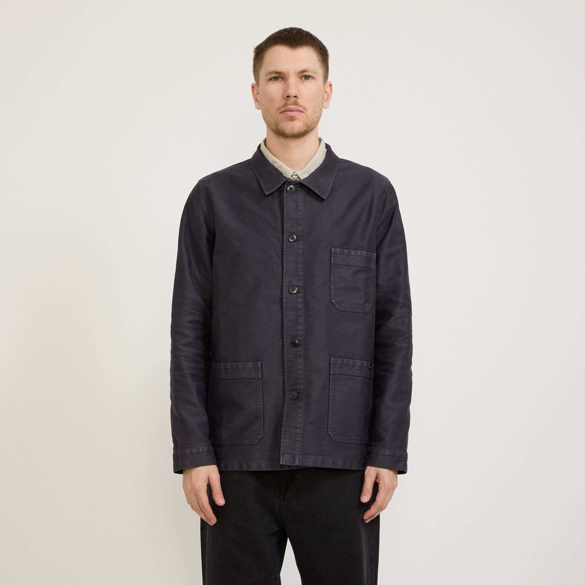 【AUSTINN】【iamyuki】Gilbert Work Jacket Genuine Work Jacket Anthracite | Le Mont Saint Michel at Maplestore