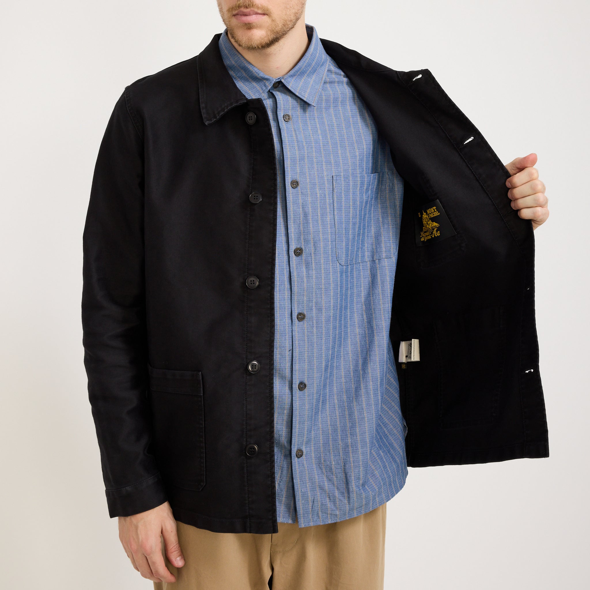 Genuine Work Jacket Black | Le Mont Saint Michel at Maplestore