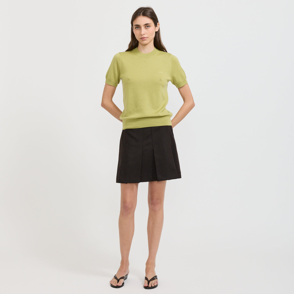 A.P.C. | Luma Sweater Anise Green | Maplestore