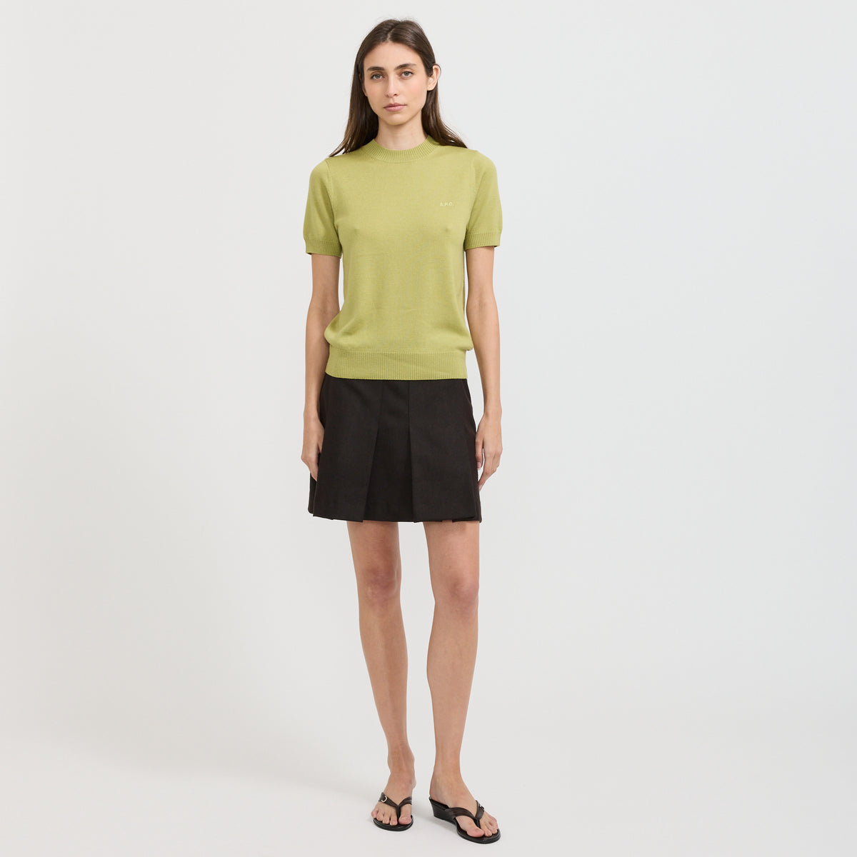 A.P.C. | Luma Sweater Anise Green | Maplestore