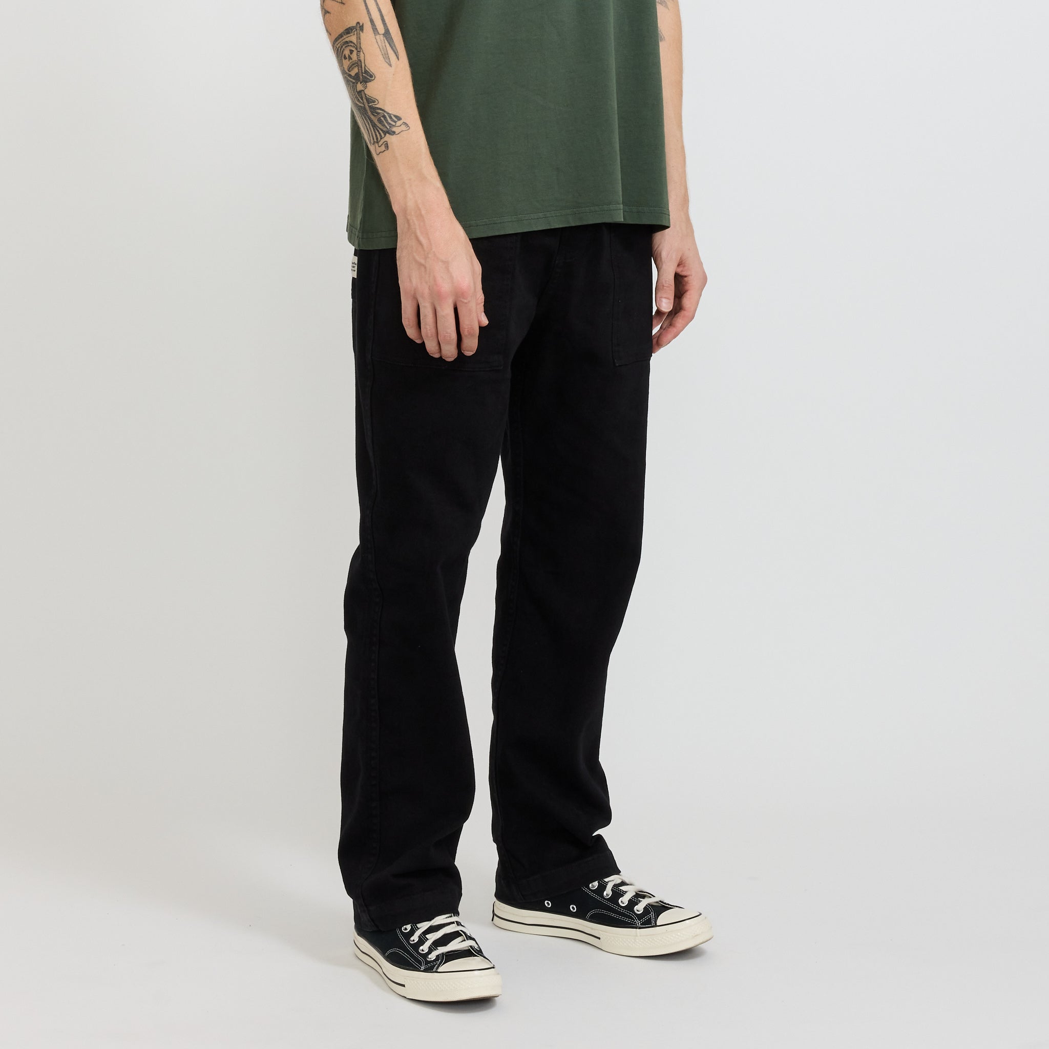 McTavish | Brushed Twill Pants Black | Maplestore
