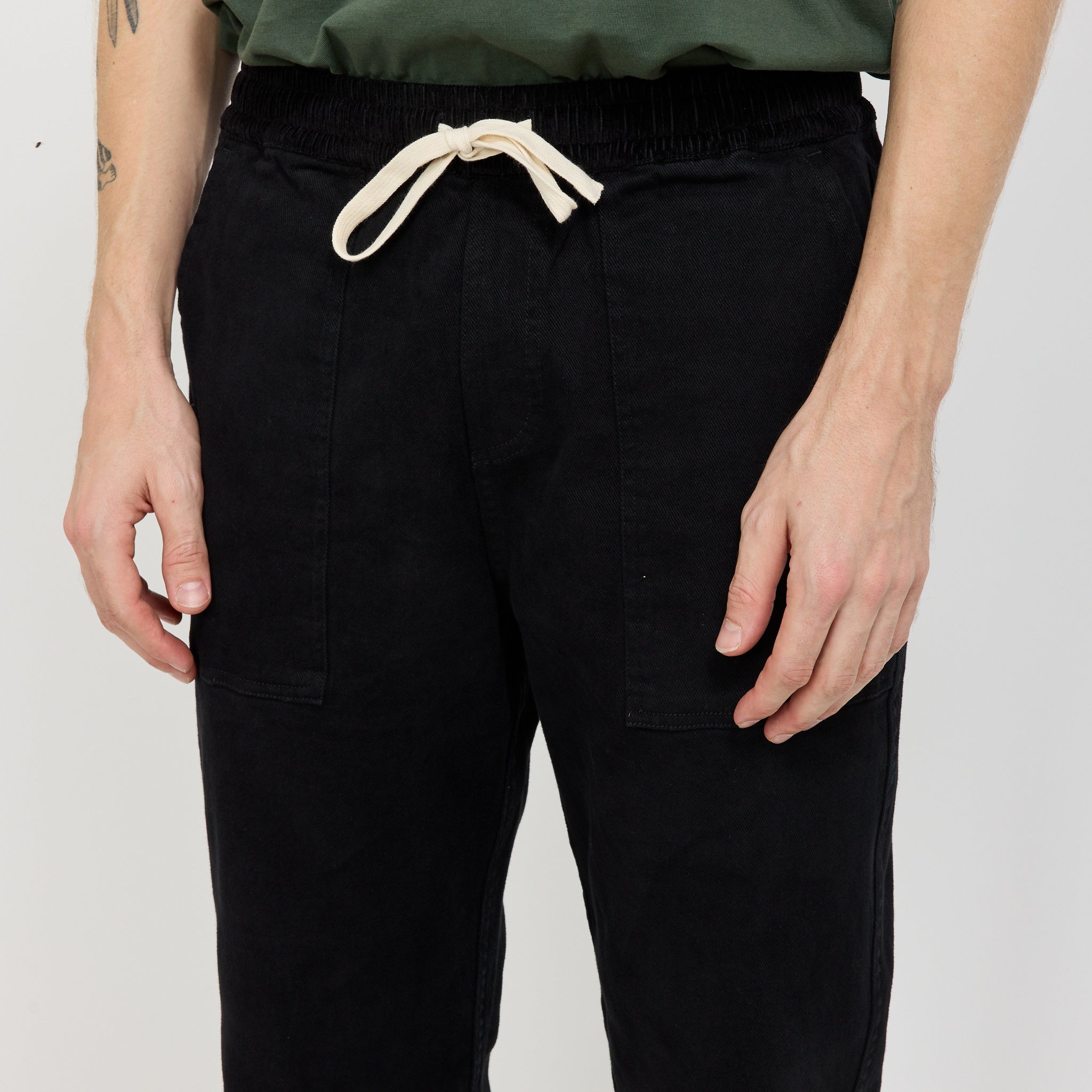 McTavish | Brushed Twill Pants Black | Maplestore