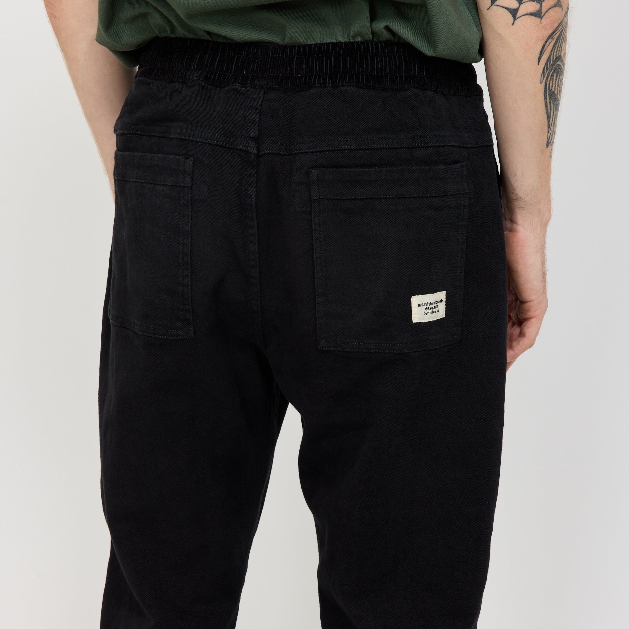 McTavish | Brushed Twill Pants Black | Maplestore