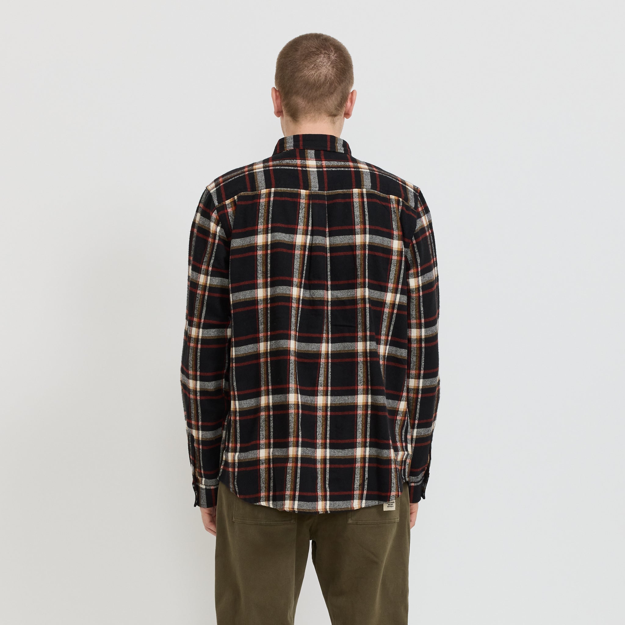 McTavish | Twin Pocket Flannel Shirt Black Multi | Maplestore