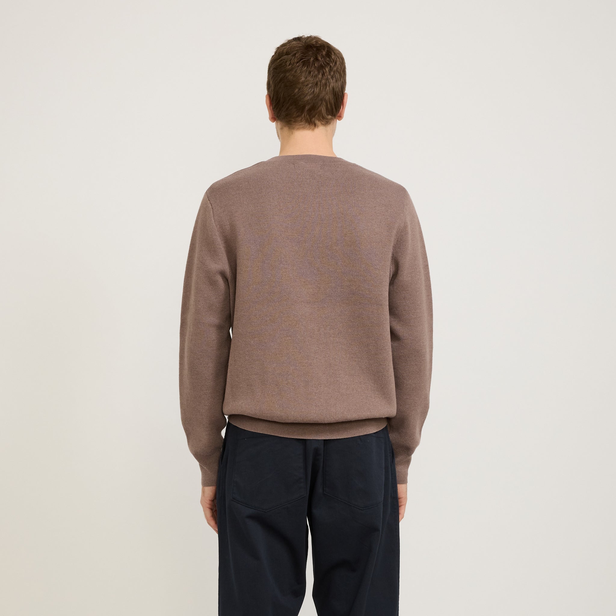 Museum of Peace & Quiet | Natural Jacquard Knit Sweater Clay | Maplestore
