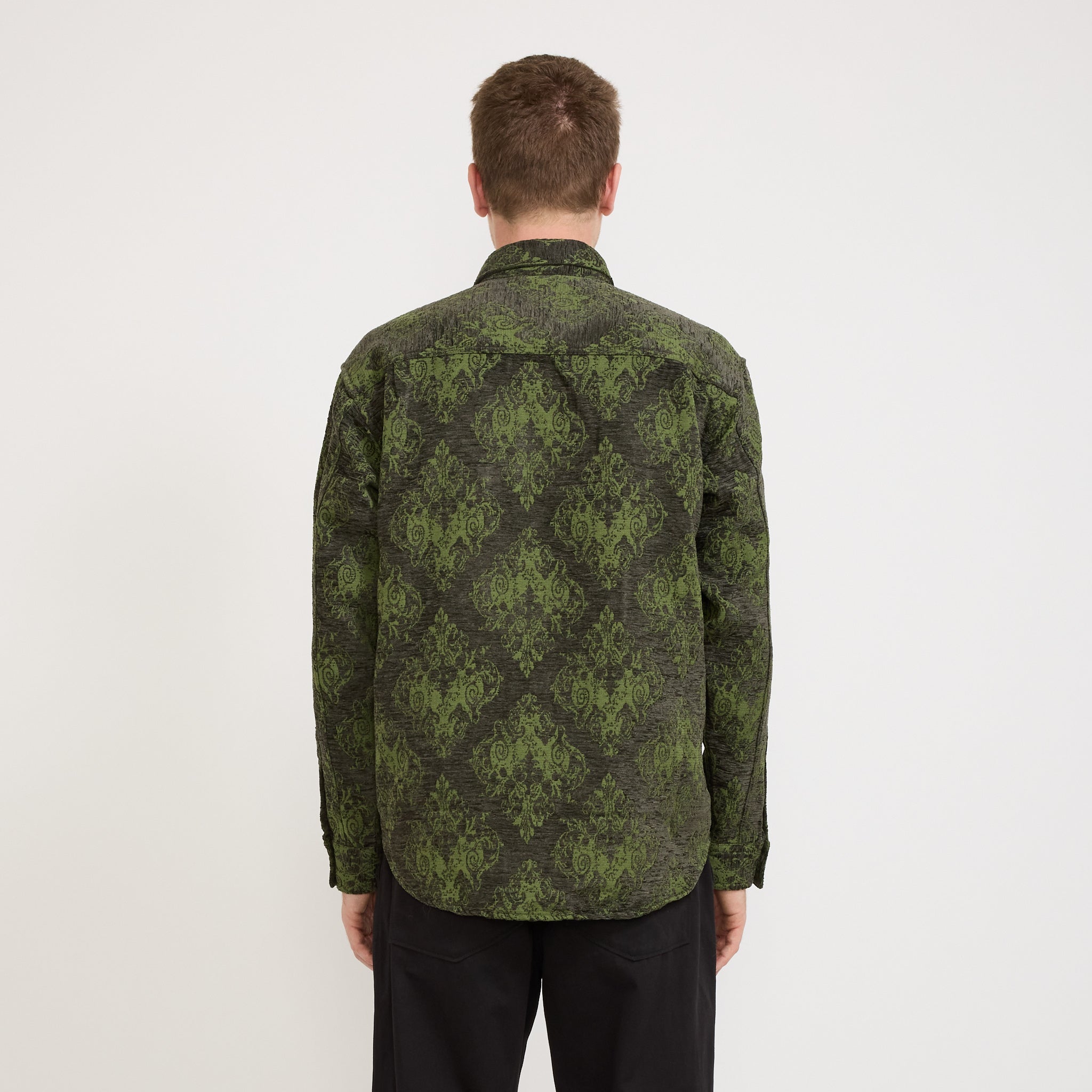 NN07 | Adwin Jacquard Overshirt 5579 Dark Army | Maplestore