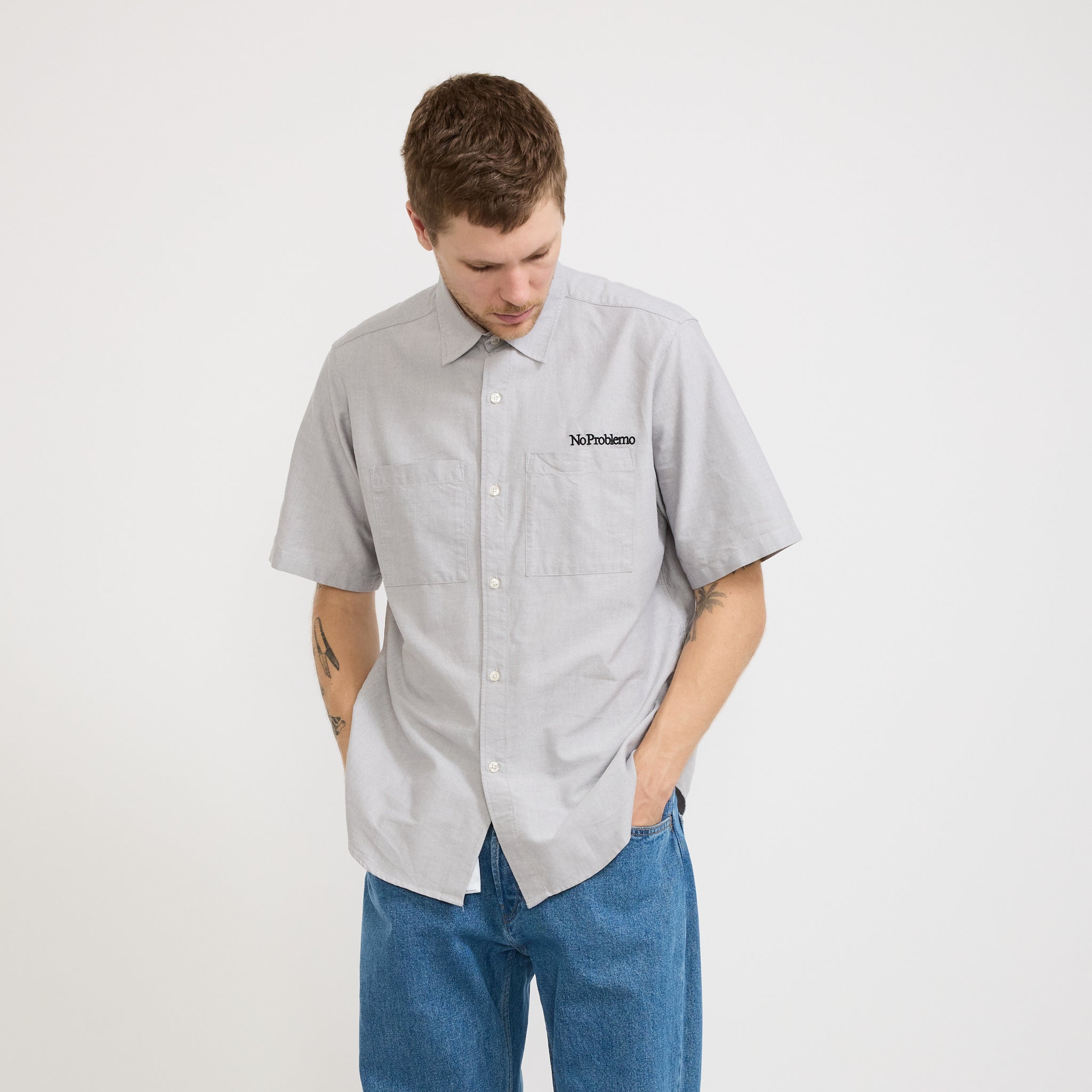 No Problemo | SS Uniform Shirt Grey | Maplestore