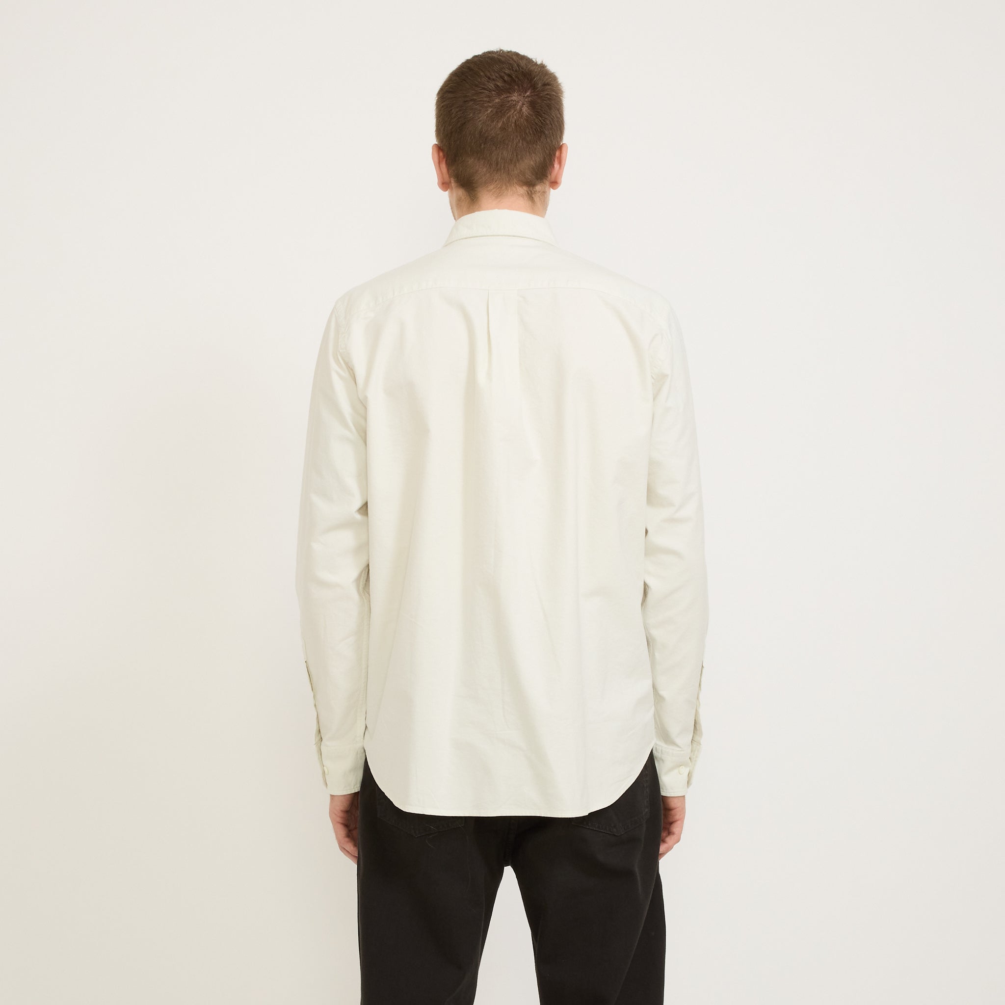 Norse Projects | Algot Relaxed Overdyed Oxford Shirt Kit White | Maplestore